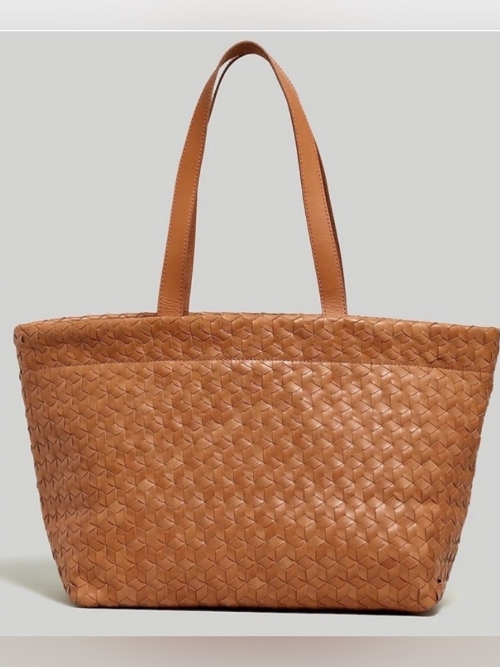 Madewell Leather Woven Tote 🤎☕️👜